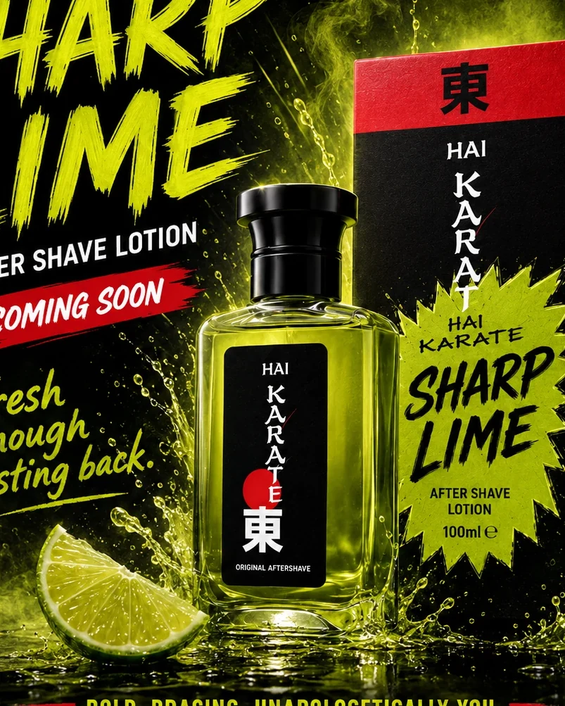 Hai Karate Sharp Lime bottle and box crop